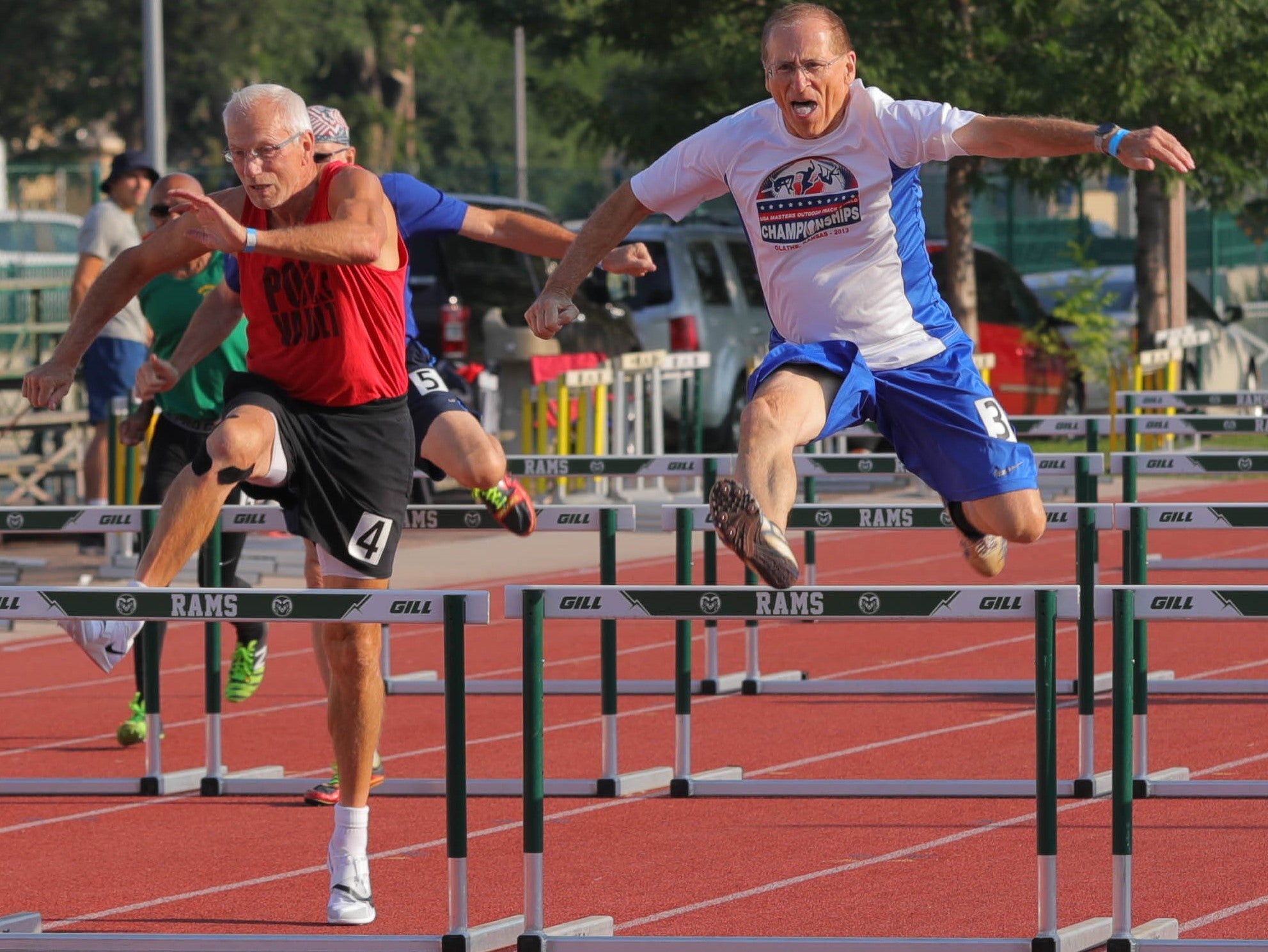 Geezer Jock "Mascot" Runs For Fun, Not Ego