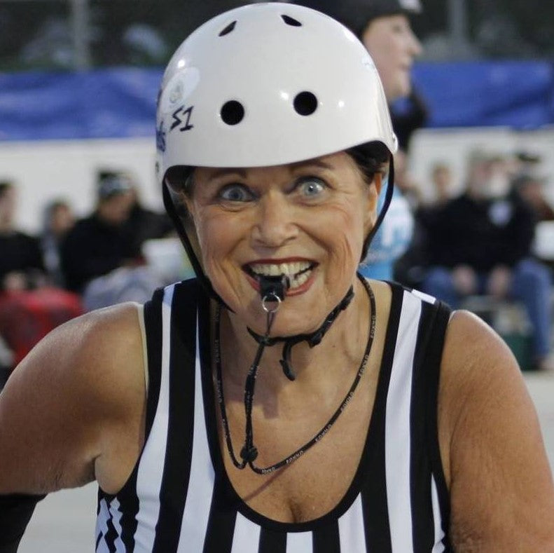 The 75-year old Roller Derby Referee